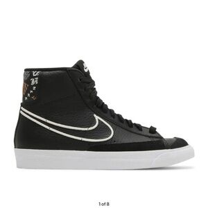 Nike Black and White High-Top Sneakers